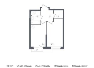 Продается 1-комнатная квартира, 39.5 м2, городской округ Красногорск, жилой комплекс Спутник, 20