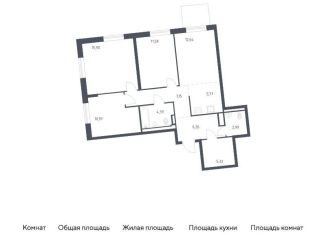 Продажа 3-комнатной квартиры, 83 м2, деревня Лаголово