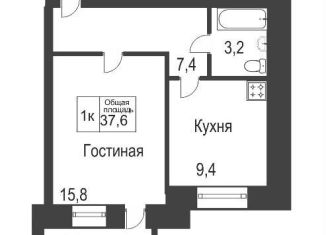 Продаю 1-комнатную квартиру, 35.8 м2, Тюмень, улица Голышева, 2