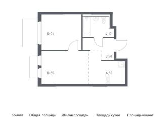 Продается 1-комнатная квартира, 35.3 м2, Московская область, Каширское шоссе - Молоково - Андреевское