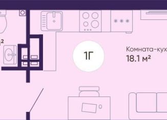 Продажа квартиры студии, 29 м2, Екатеринбург, Железнодорожный район