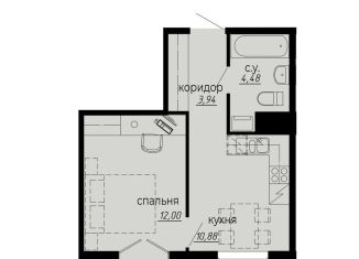 Продам 1-комнатную квартиру, 31.3 м2, Санкт-Петербург, муниципальный округ Светлановское