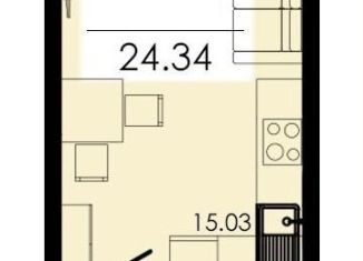 Продажа 1-ком. квартиры, 25 м2, Симферополь, проспект Александра Суворова, 13, Киевский район
