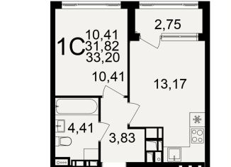 Продам однокомнатную квартиру, 33.2 м2, Тульская область