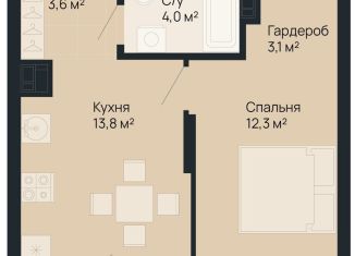 Продажа 1-ком. квартиры, 37.7 м2, Нижний Новгород