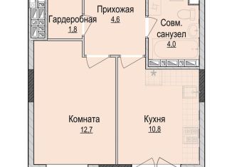 Продается 1-ком. квартира, 33.9 м2, Ижевск, жилой район Культбаза