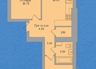Продаю двухкомнатную квартиру, 51.3 м2, Калининградская область