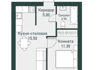 Продажа однокомнатной квартиры, 37.1 м2, Челябинская область