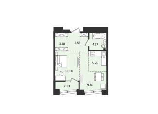 Продам двухкомнатную квартиру, 42.8 м2, Хабаровск, Албанский переулок