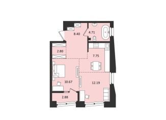 Продаю двухкомнатную квартиру, 49.4 м2, Хабаровск, Албанский переулок