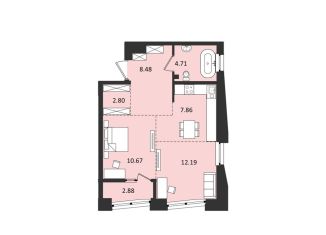 2-комнатная квартира на продажу, 49.6 м2, Хабаровский край, Албанский переулок