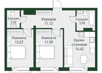 Продам 1-комнатную квартиру, 58.4 м2, Челябинская область