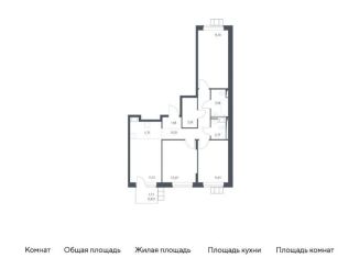 3-комнатная квартира на продажу, 76.6 м2, поселение Рязановское, жилой комплекс Алхимово, 14, ЖК Алхимово