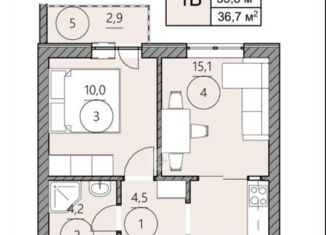 Продается 1-комнатная квартира, 36.7 м2, Чечня
