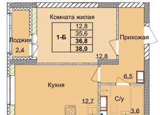 Продажа однокомнатной квартиры, 36.8 м2, Нижний Новгород, 1-я Оранжерейная улица, 24А, Советский район