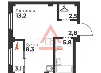 1-ком. квартира на продажу, 32 м2, Челябинская область