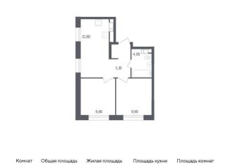 Продается 2-комнатная квартира, 41.2 м2, Москва, 5-я улица Лесные Поляны