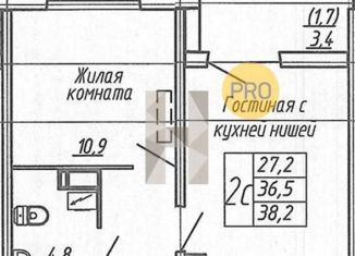 Продается 1-комнатная квартира, 38.4 м2, Воронеж, улица Шишкова, 140Б/6, Центральный район