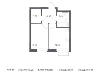 Продажа однокомнатной квартиры, 32.7 м2, Красногорск, жилой комплекс Квартал Строгино, к2
