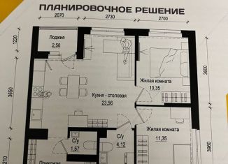 Сдается 2-комнатная квартира, 58.3 м2, Екатеринбург, Лучистая улица, 8