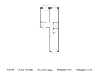 Продам двухкомнатную квартиру, 58 м2, Московская область, жилой комплекс Новое Видное, 15