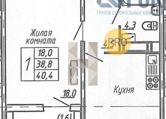 Продается 1-комнатная квартира, 40.4 м2, Воронеж, улица Шишкова, 140Б/6, Центральный район