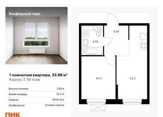 Однокомнатная квартира на продажу, 33 м2, Приморский край