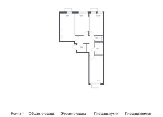 Продается 3-ком. квартира, 76.1 м2, Красногорск, жилой комплекс Квартал Строгино, к2