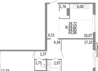 Продам 3-комнатную квартиру, 64.9 м2, Челябинск, Советский район