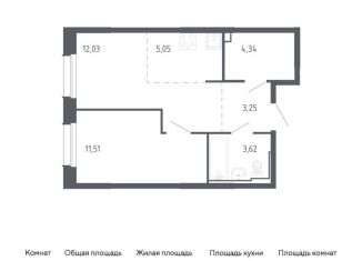 Продается 1-комнатная квартира, 39.8 м2, Приморский край