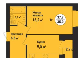 Продается однокомнатная квартира, 37.7 м2, Тамбовская область, улица имени С.И. Савостьянова, 14
