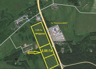 Продажа земельного участка, 355 сот., Коляновское сельское поселение