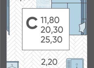 Продаю квартиру студию, 25.3 м2, село Раздольное