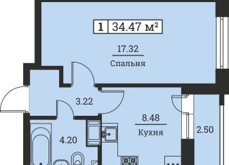 1-ком. квартира на продажу, 34.5 м2, Ленинградская область, Екатерининская улица, 19
