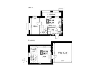 Продаю 1-комнатную квартиру, 65 м2, Московская область