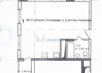 Однокомнатная квартира на продажу, 37.5 м2, Нижегородская область, Академическая улица, 10