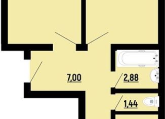 Продается 2-комнатная квартира, 65.4 м2, Краснодарский край, Заполярная улица, 39к7