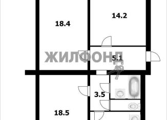 Продам 3-комнатную квартиру, 71.8 м2, Новосибирская область, улица Мира, 50