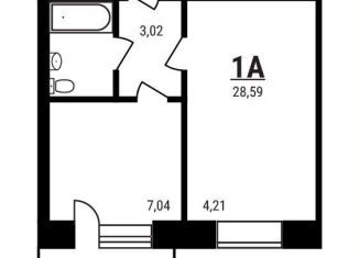Продажа однокомнатной квартиры, 28.5 м2, Московская область, микрорайон Дружный, 15