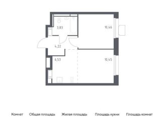 Продажа 1-комнатной квартиры, 35.5 м2, посёлок Мирный, жилой комплекс Томилино Парк, к5.4