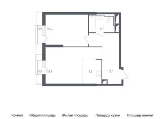 Продам однокомнатную квартиру, 57.7 м2, Красногорск, жилой комплекс Спутник, 19