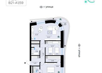 3-ком. квартира на продажу, 91.4 м2, Москва, ЗАО
