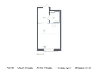 Продается квартира студия, 25.1 м2, Красногорск, жилой комплекс Спутник, 23
