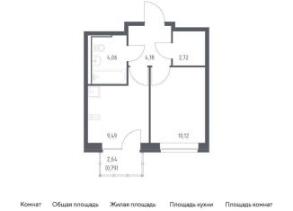 Продается 1-комнатная квартира, 31.4 м2, Санкт-Петербург, Советский проспект, 10, метро Рыбацкое