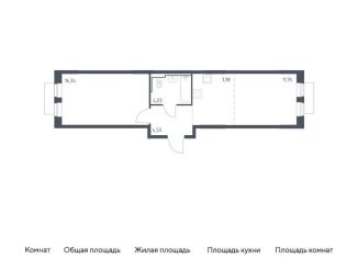 Продается 1-комнатная квартира, 44.4 м2, Москва, Молжаниновский район, жилой комплекс Молжаниново, к5