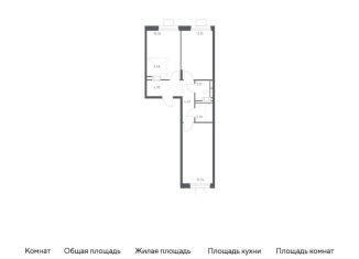 Продажа 2-комнатной квартиры, 56.9 м2, Московская область, жилой комплекс Томилино Парк, к5.4