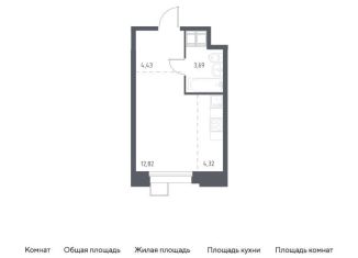 Продается квартира студия, 25.3 м2, Москва, многофункциональный комплекс Тропарево Парк, к2.3