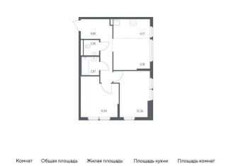 Продам 2-комнатную квартиру, 55 м2, Москва, жилой комплекс Остафьево, к22