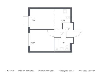 Продажа 1-комнатной квартиры, 34.7 м2, Московская область, жилой комплекс Горки Парк, 8.1