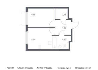 Продается 1-комнатная квартира, 32.6 м2, Московская область, Каширское шоссе - Молоково - Андреевское